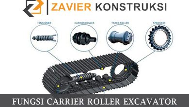 fungsi carrier roller excavator